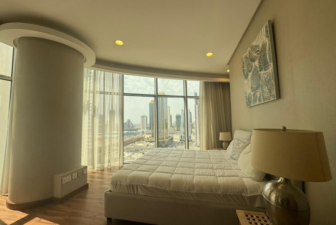Luxury Sea-View 1-Bedroom Apartment In The City center of Seef.