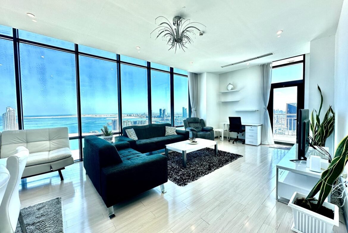 Sea-View Luxury 2-Bedroom Apartment In The Downtown Seef.
