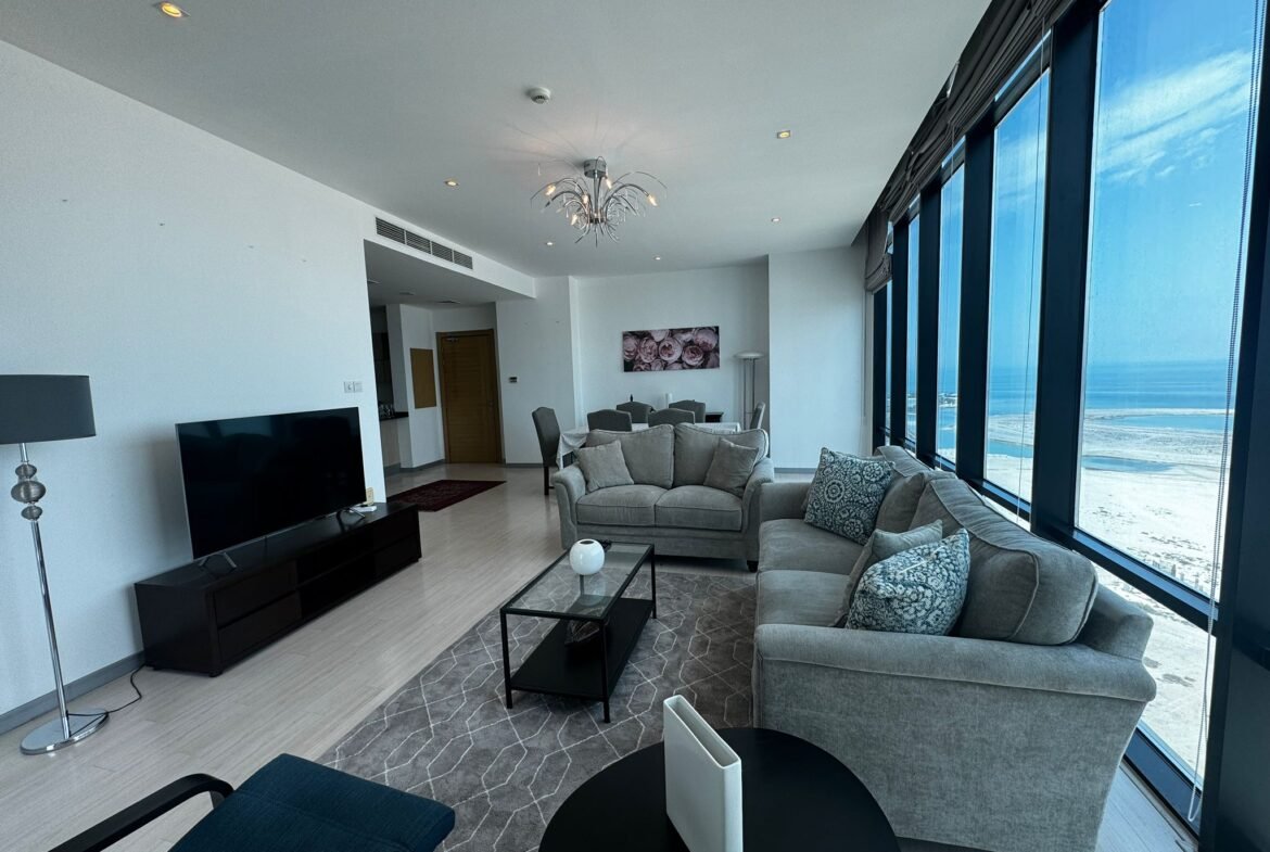 Exclusive Sea-View 2-Bedroom Apartment In The Center of Seef.